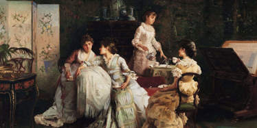 Ladies Enjoying Afternoon Tea - Copyright Alamy.com