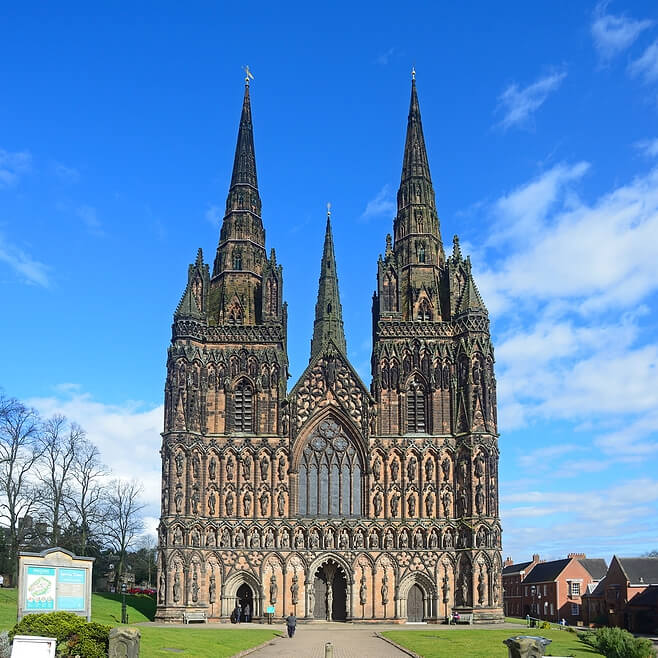 Lichfield Cathedral Staffordshire